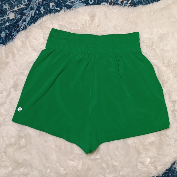 Athleta high rise weekender run short green athletic shorts women's sz XXS - Picture 5 of 10